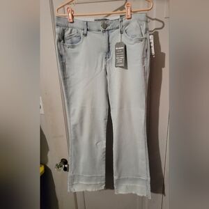 WIT & WISDOM Light Wash Luxe Touch Ab Solution Kick Flare Jean Size 10
